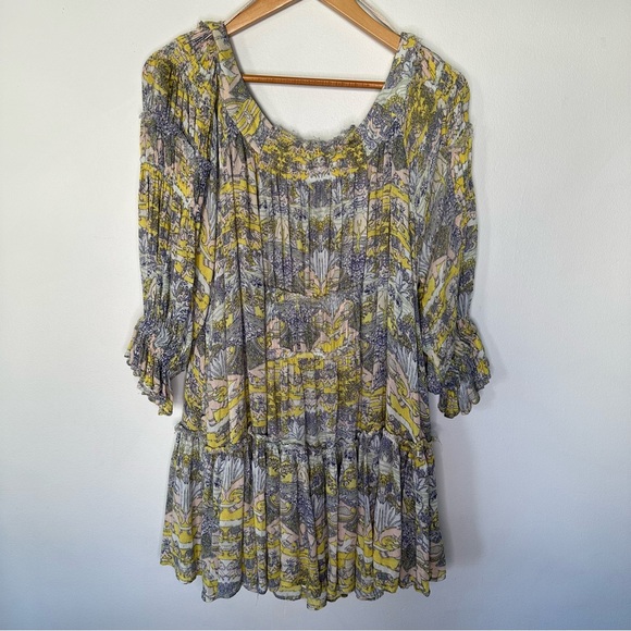 Free People Off the Shoulder Flowy Long Sleeve Dress - Picture 1 of 6